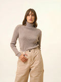 LANAIS pullover rollkragen caribou meliert