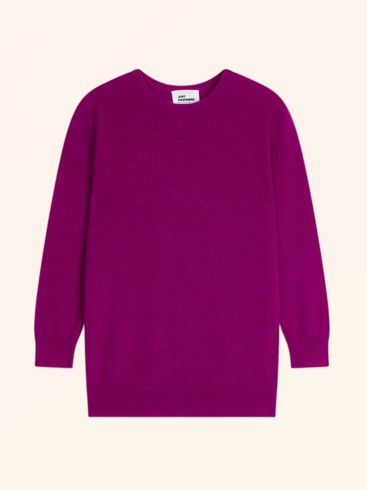 JANICE pullover rundhalsausschnitt geknöpft hinten violine