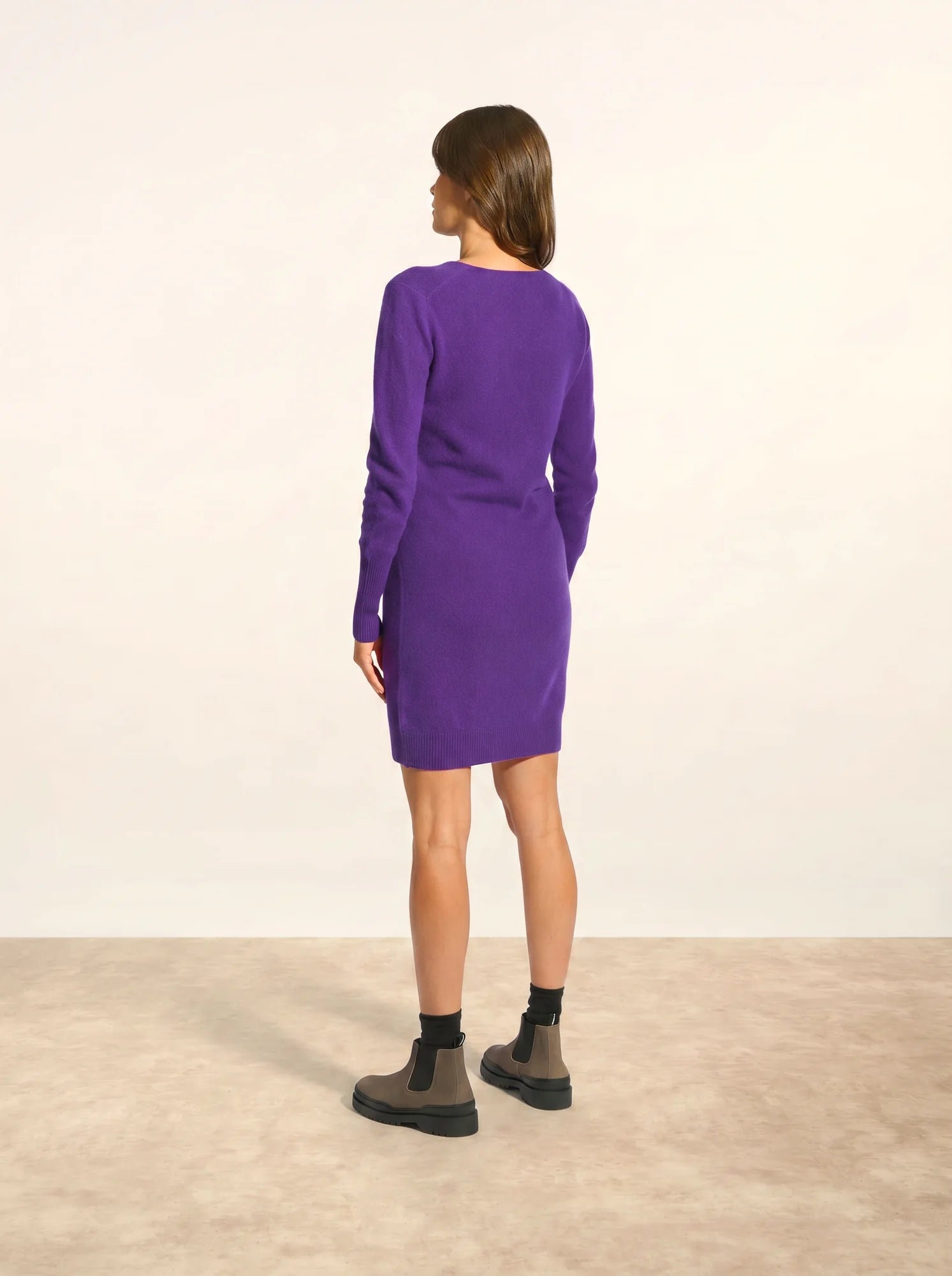 TRACY kleid v-ausschnitt violette