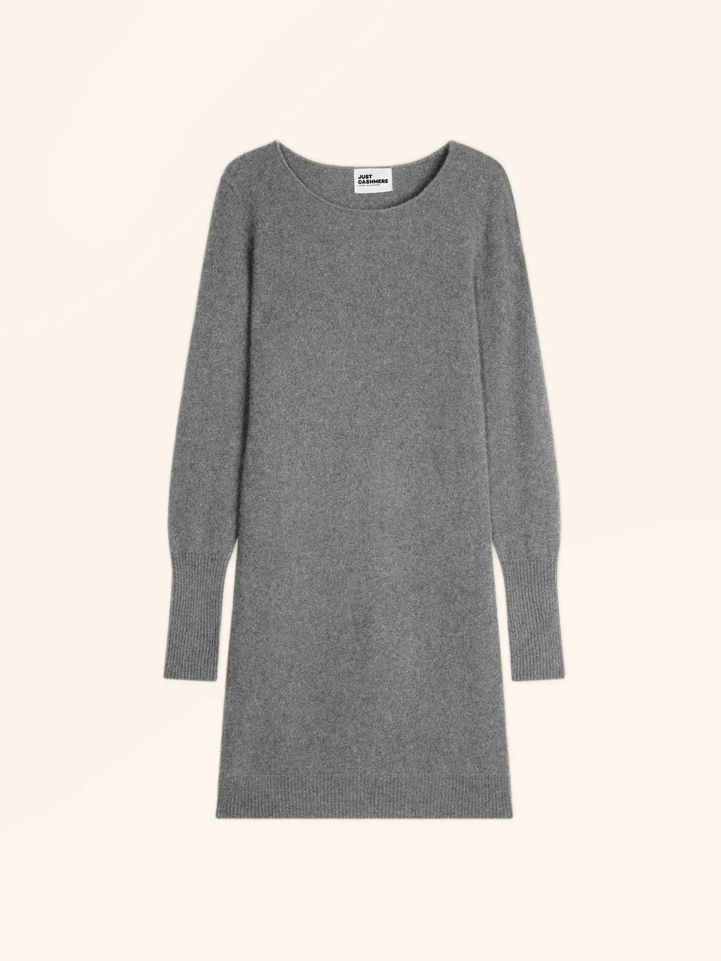SUSAN kleid rundhalsausschnitt flanelle meliert