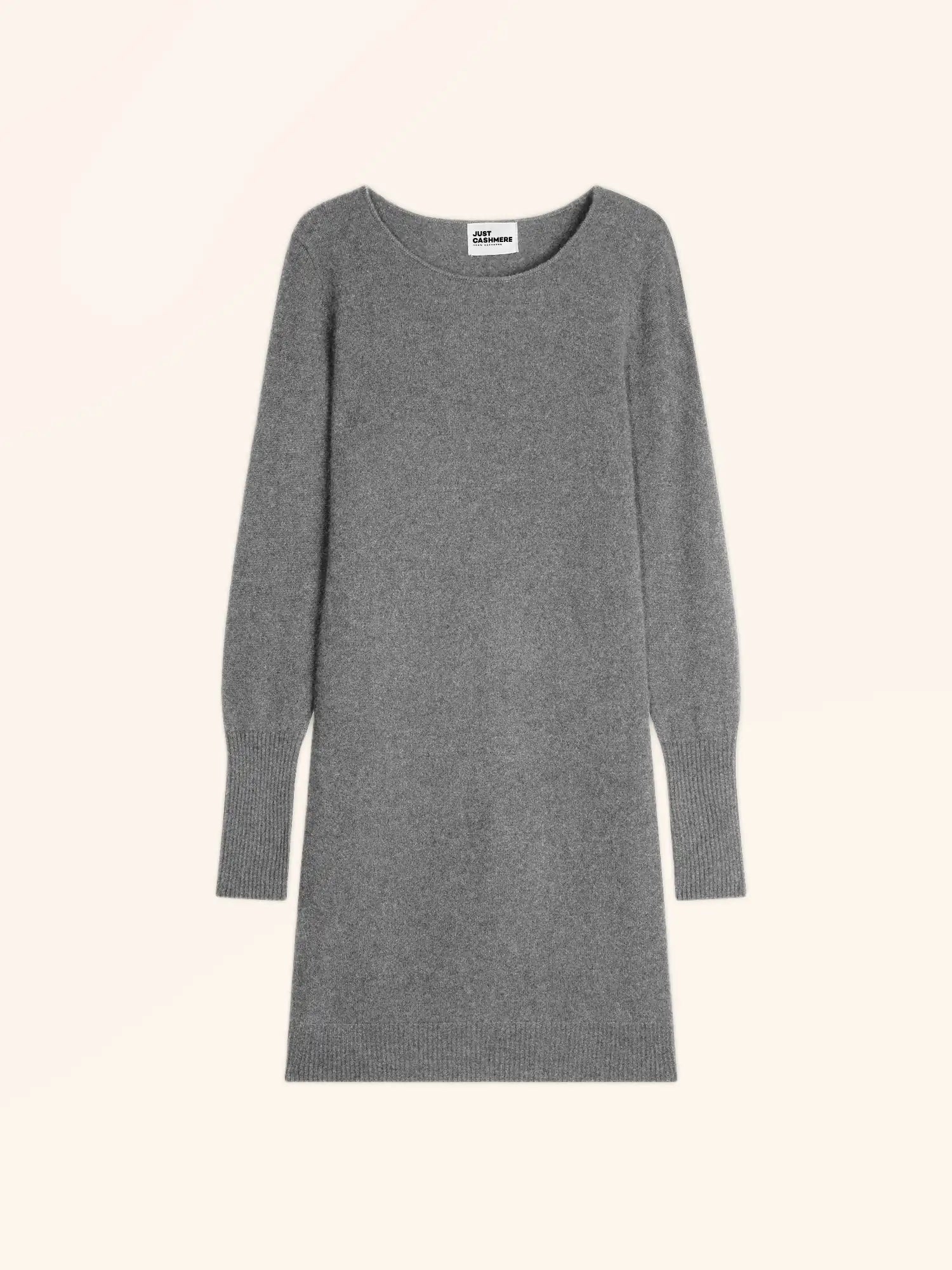 SUSAN kleid rundhalsausschnitt flanelle meliert