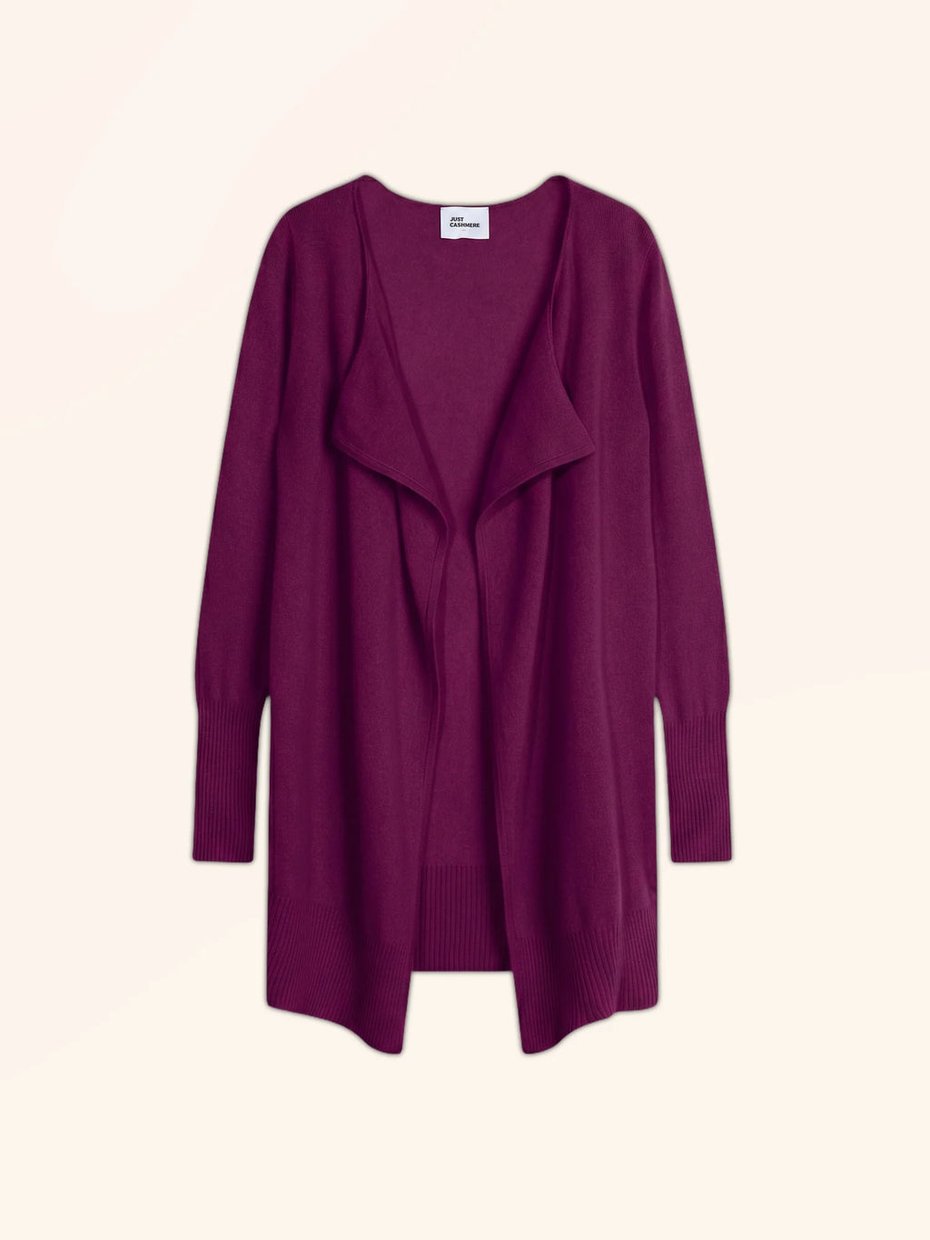 BROOKE veste longue prune
