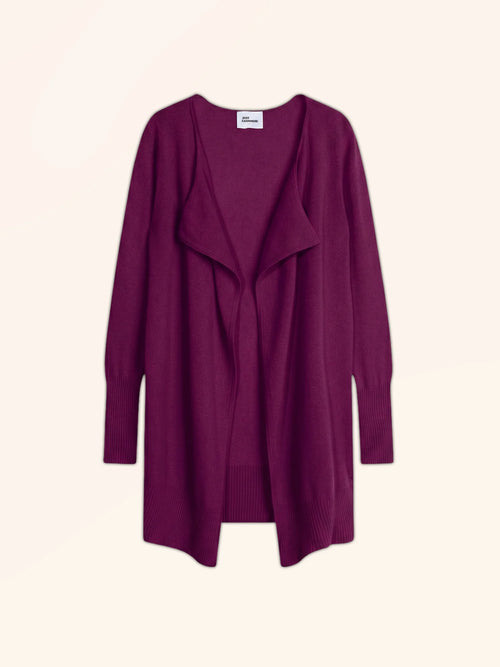 BROOKE veste longue prune