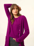 TOMMIE strickjacke v-ausschnitt pflaume