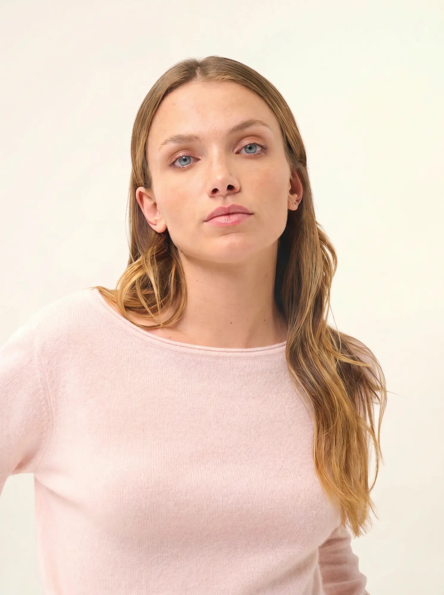 GRACE pullover u-boot-ausschnitt poudre