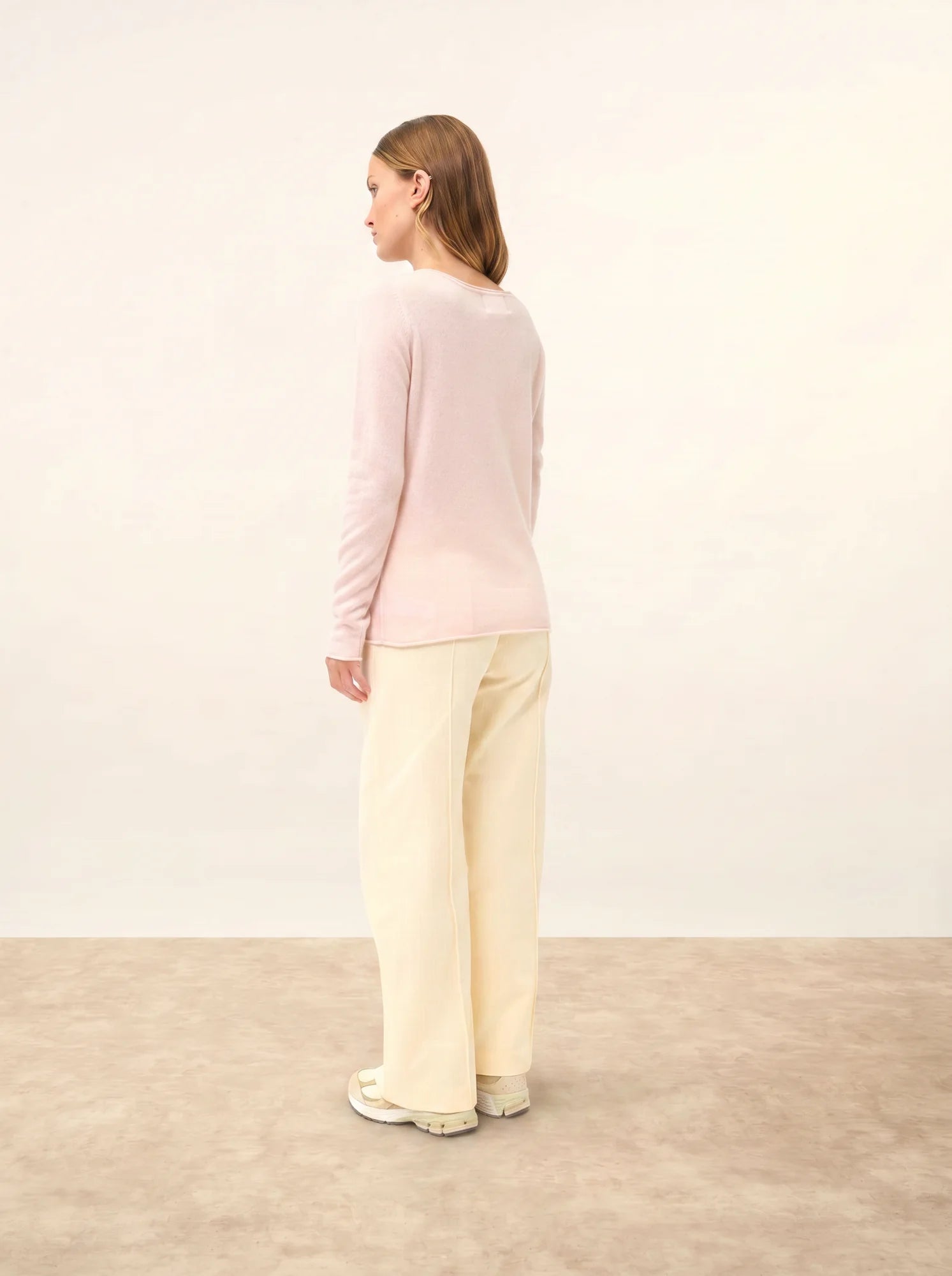 GRACE pullover u-boot-ausschnitt poudre