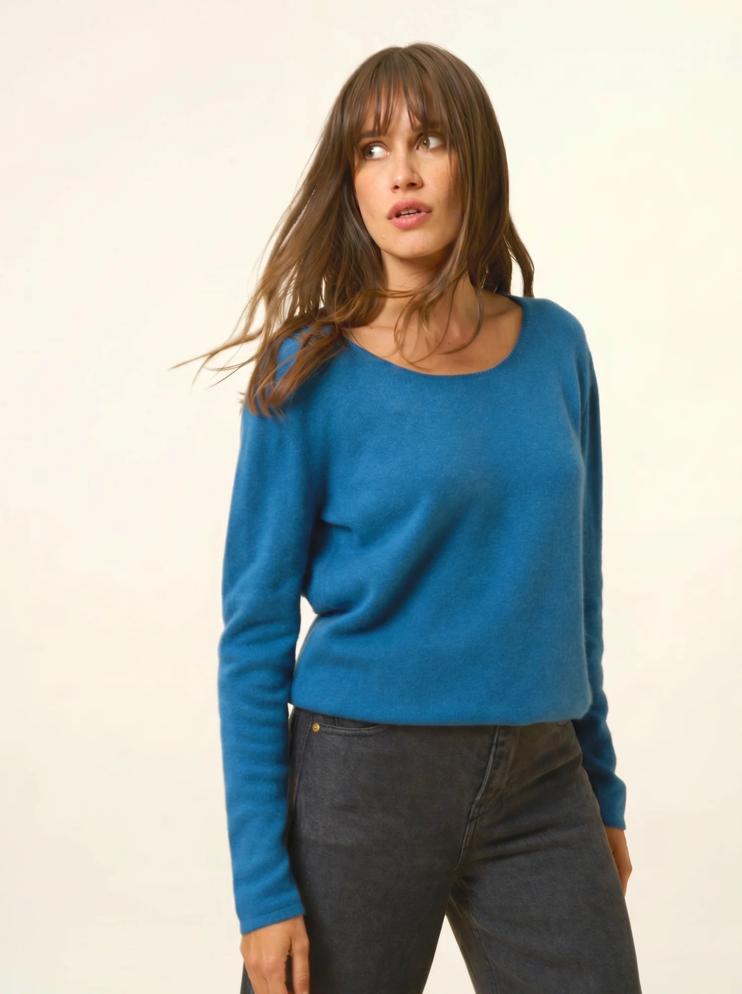 FIONA pullover rundhalsausschnitt paon