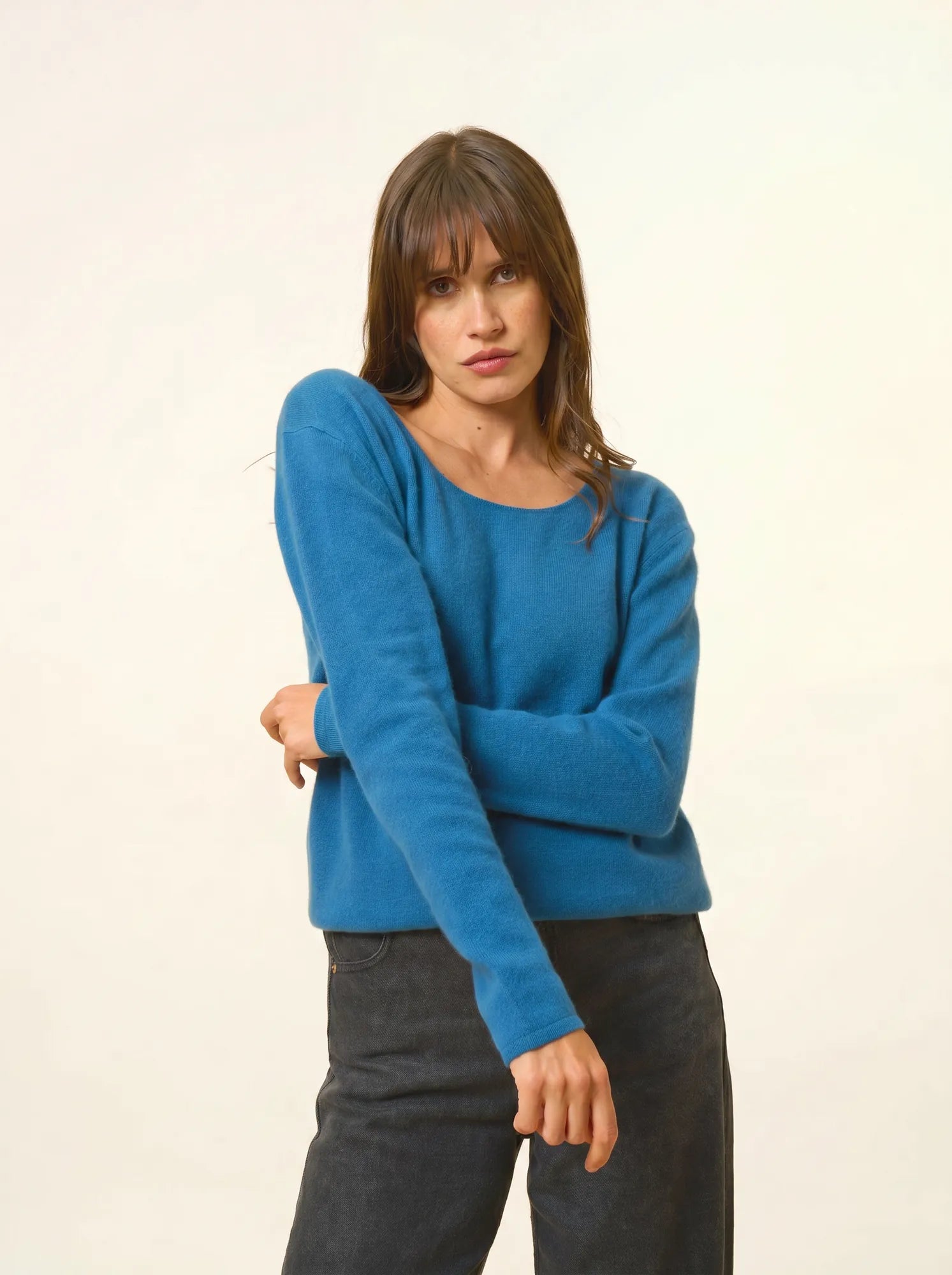 FIONA pullover rundhalsausschnitt paon