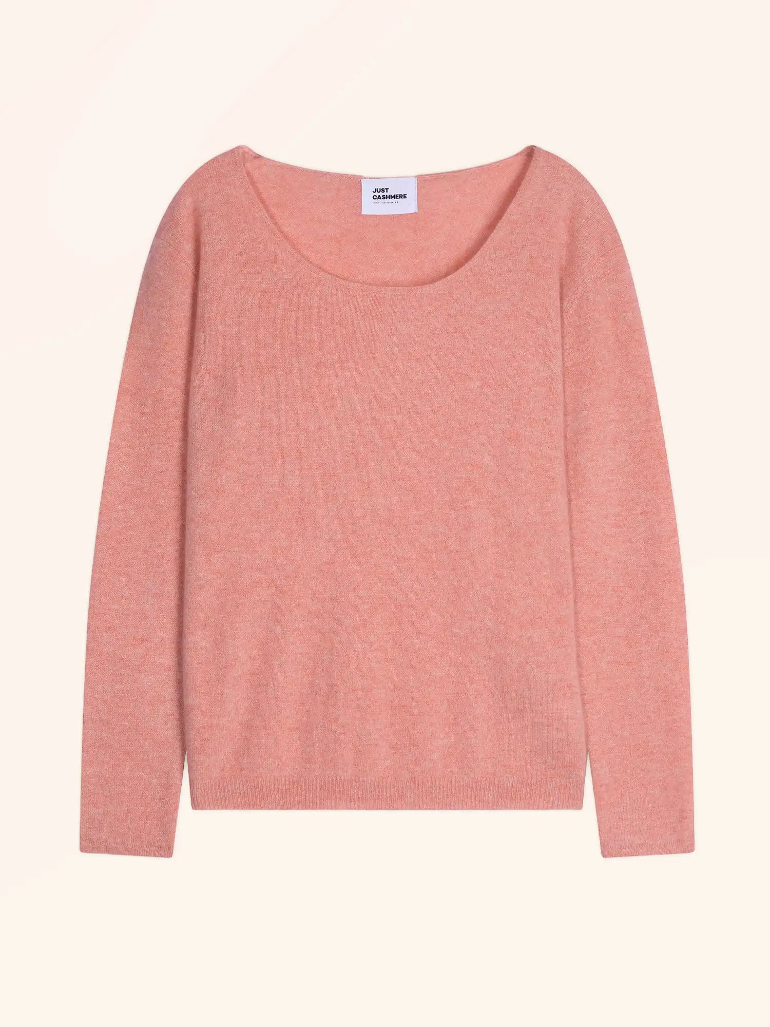 FIONA pull col rond corail chiné