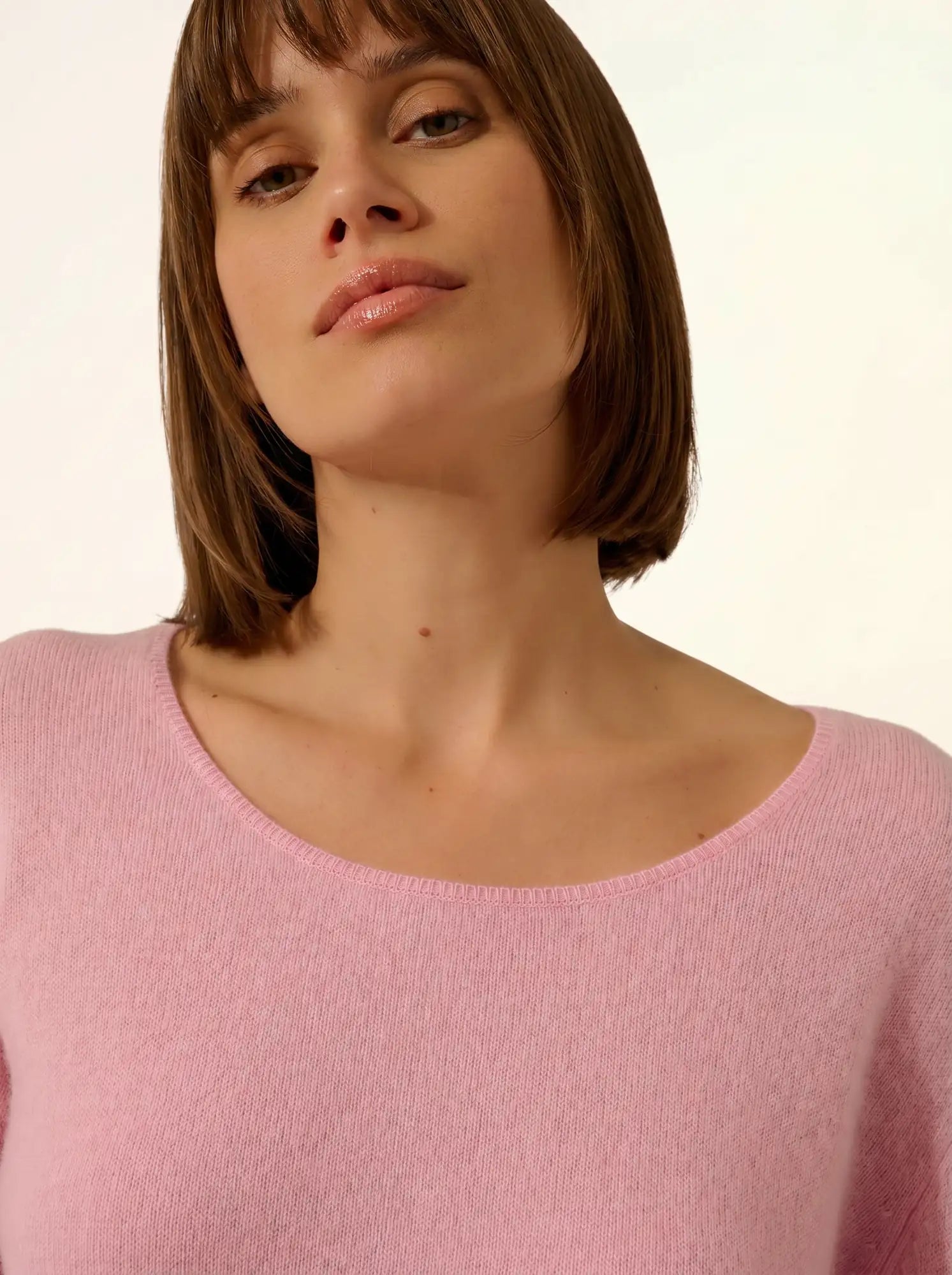FIONA pullover rundhalsausschnitt dragée