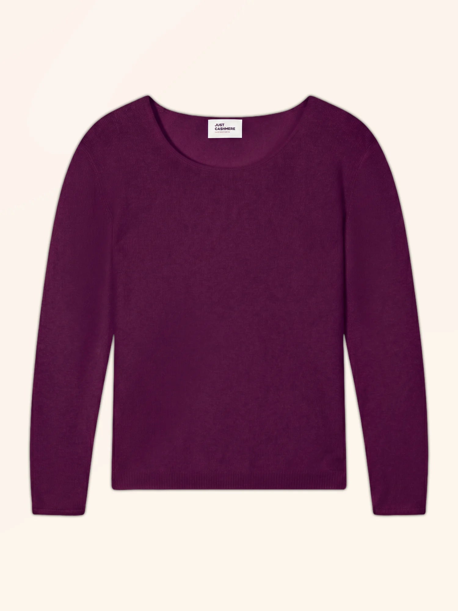 FIONA pullover rundhalsausschnitt pflaume