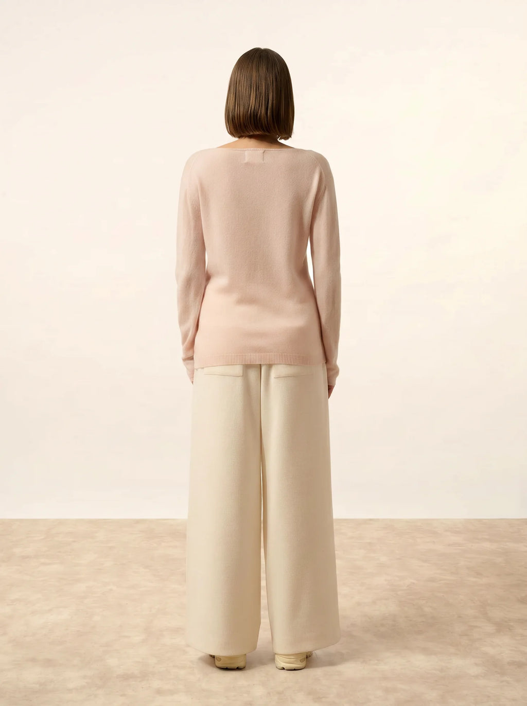 FIONA pullover rundhalsausschnitt poudre