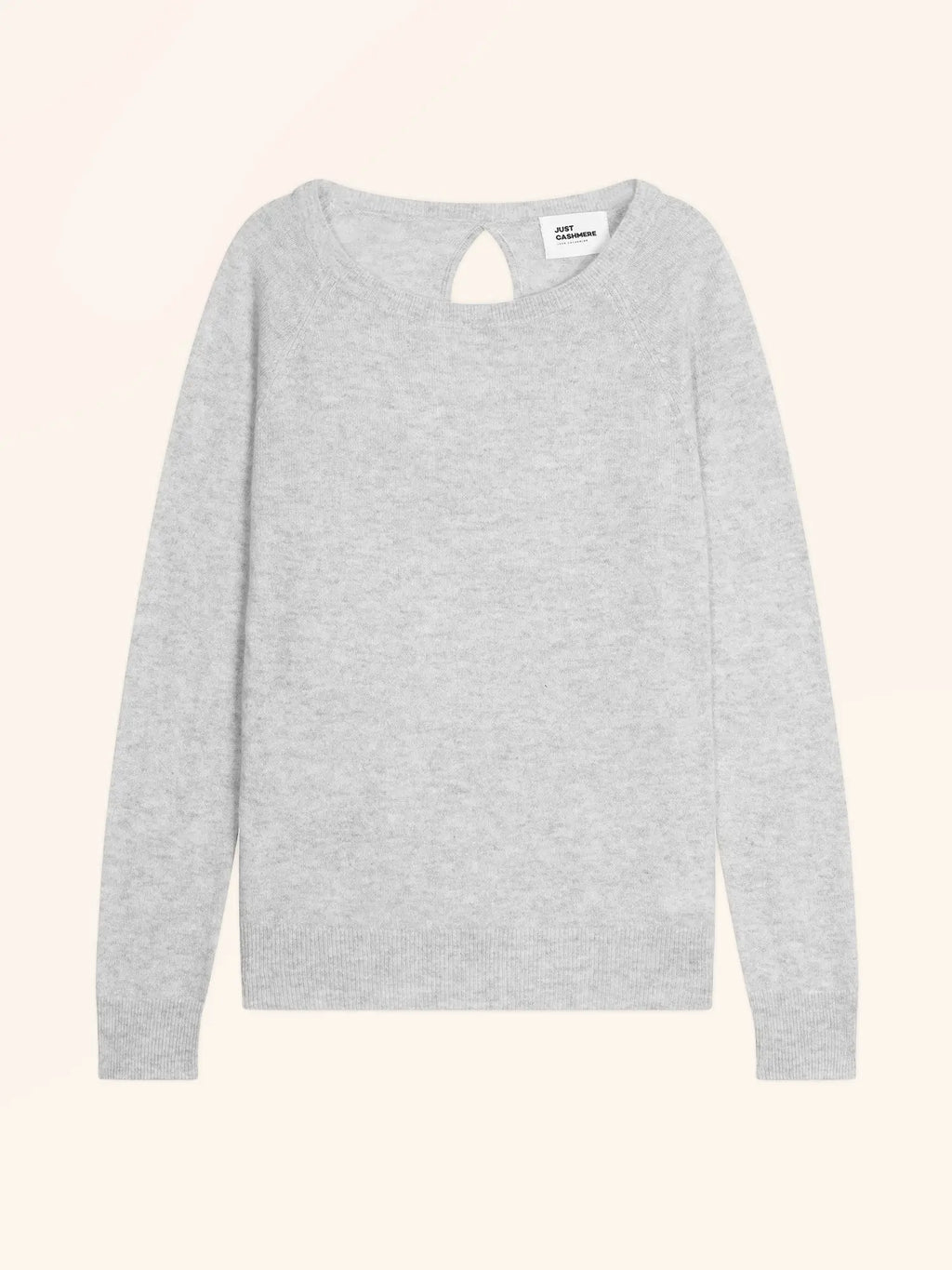 ABIGAILE pullover u-boot-ausschnitt tropfen hinten glacier meliert