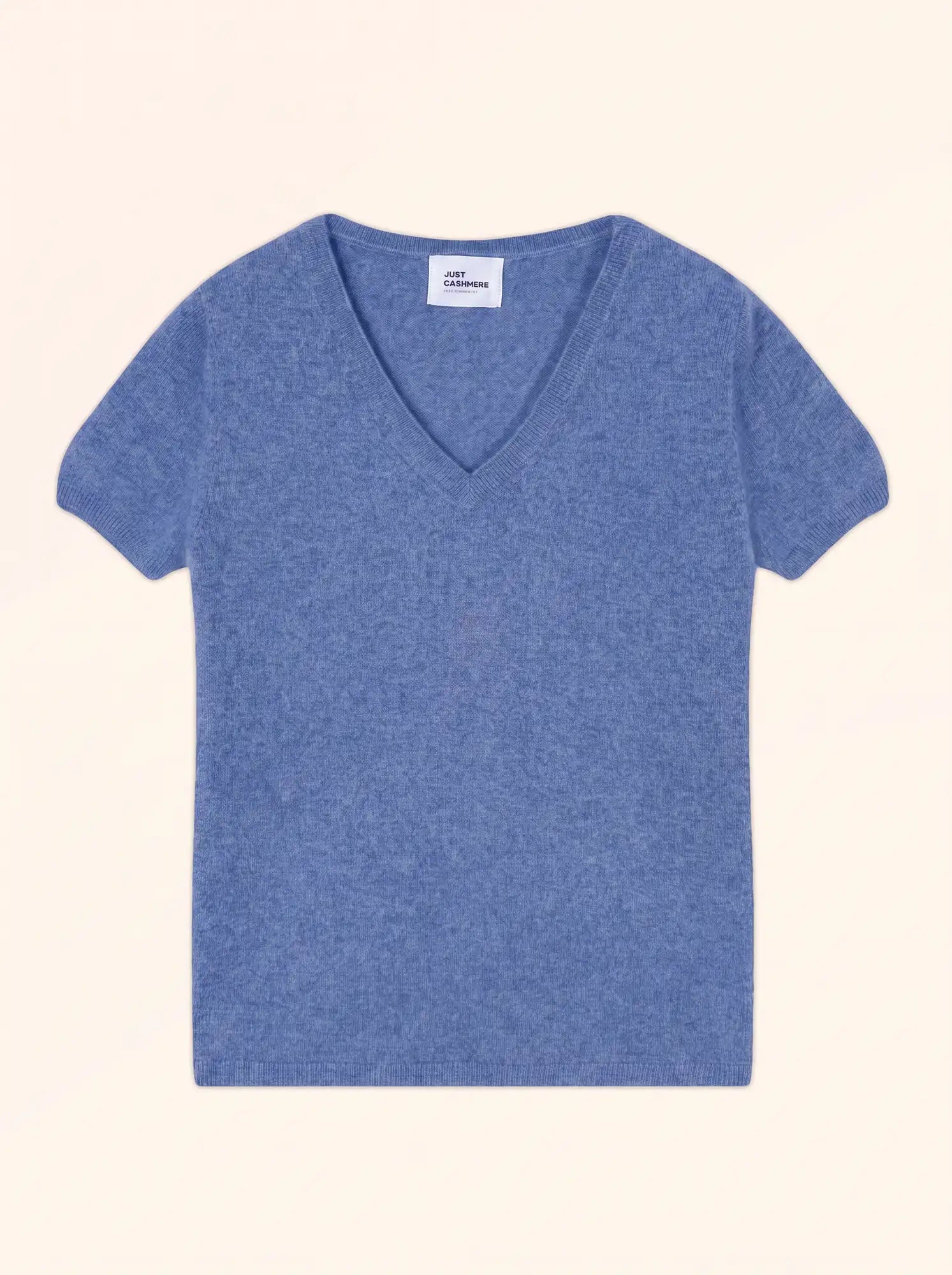 GLAMIS t-shirt v-ausschnitt sky meliert