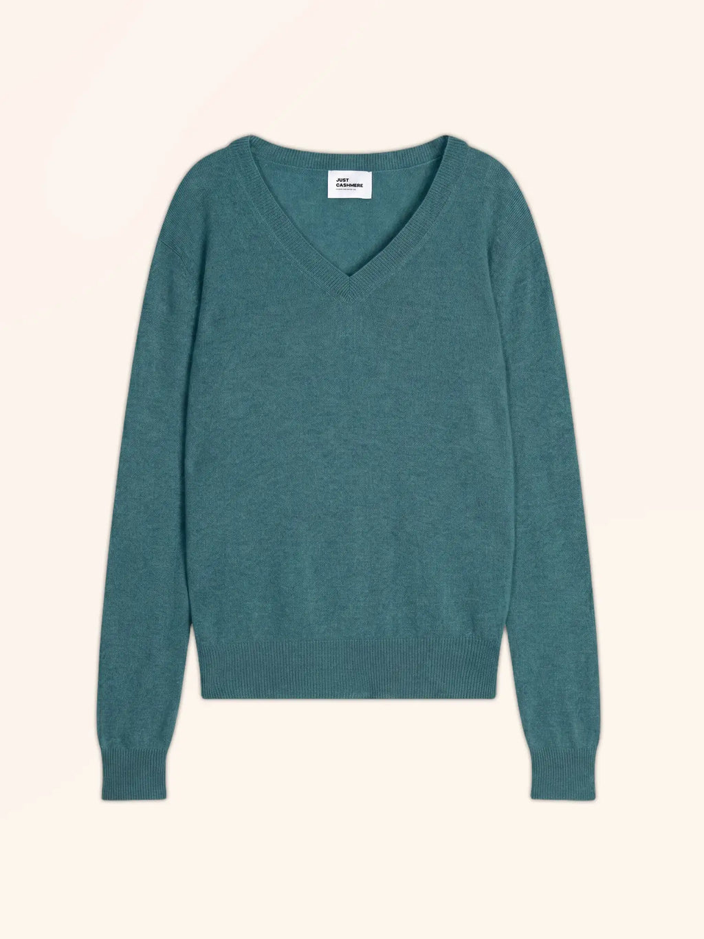 NORA pullover v-ausschnitt petrol meliert