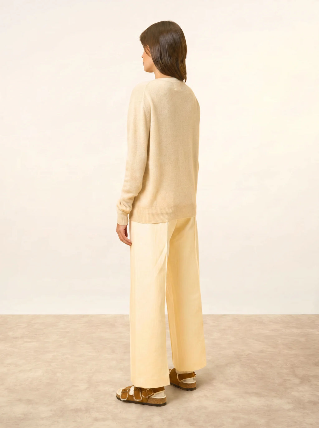 NORA pullover v-ausschnitt avoine