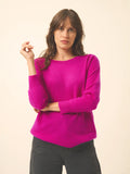 REBECCA pullover chauve souris violine