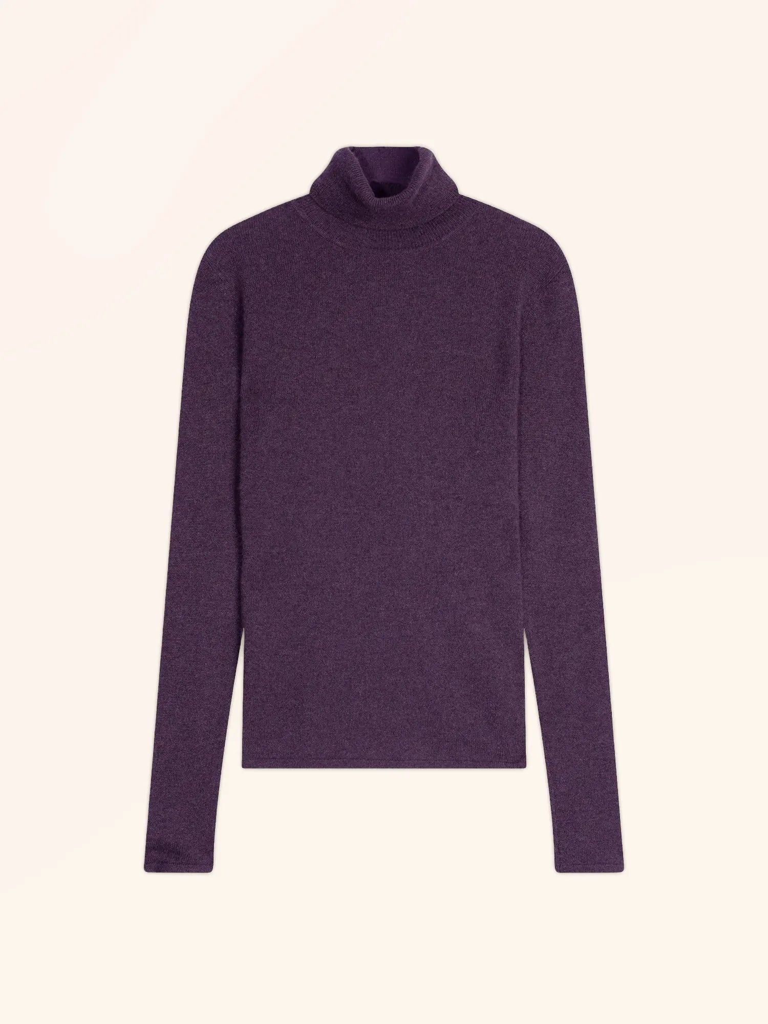 AVA pullover rollkragen violett meliert