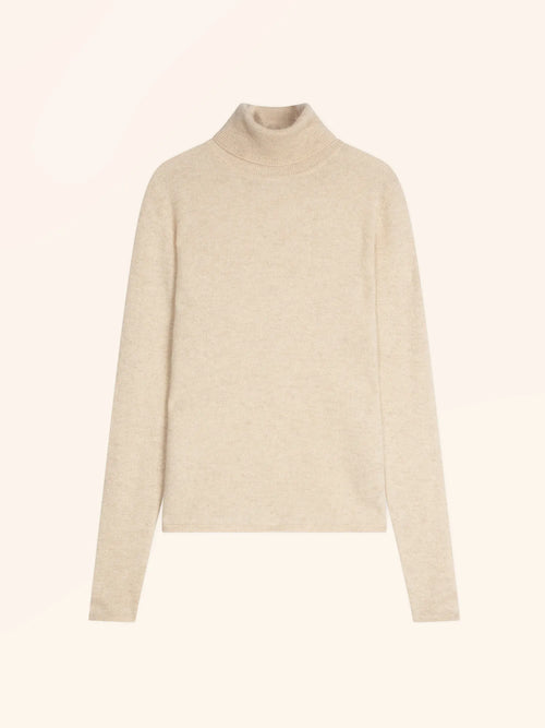 AVA pull col roulé avoine