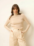 AVA pullover rollkragen avoine