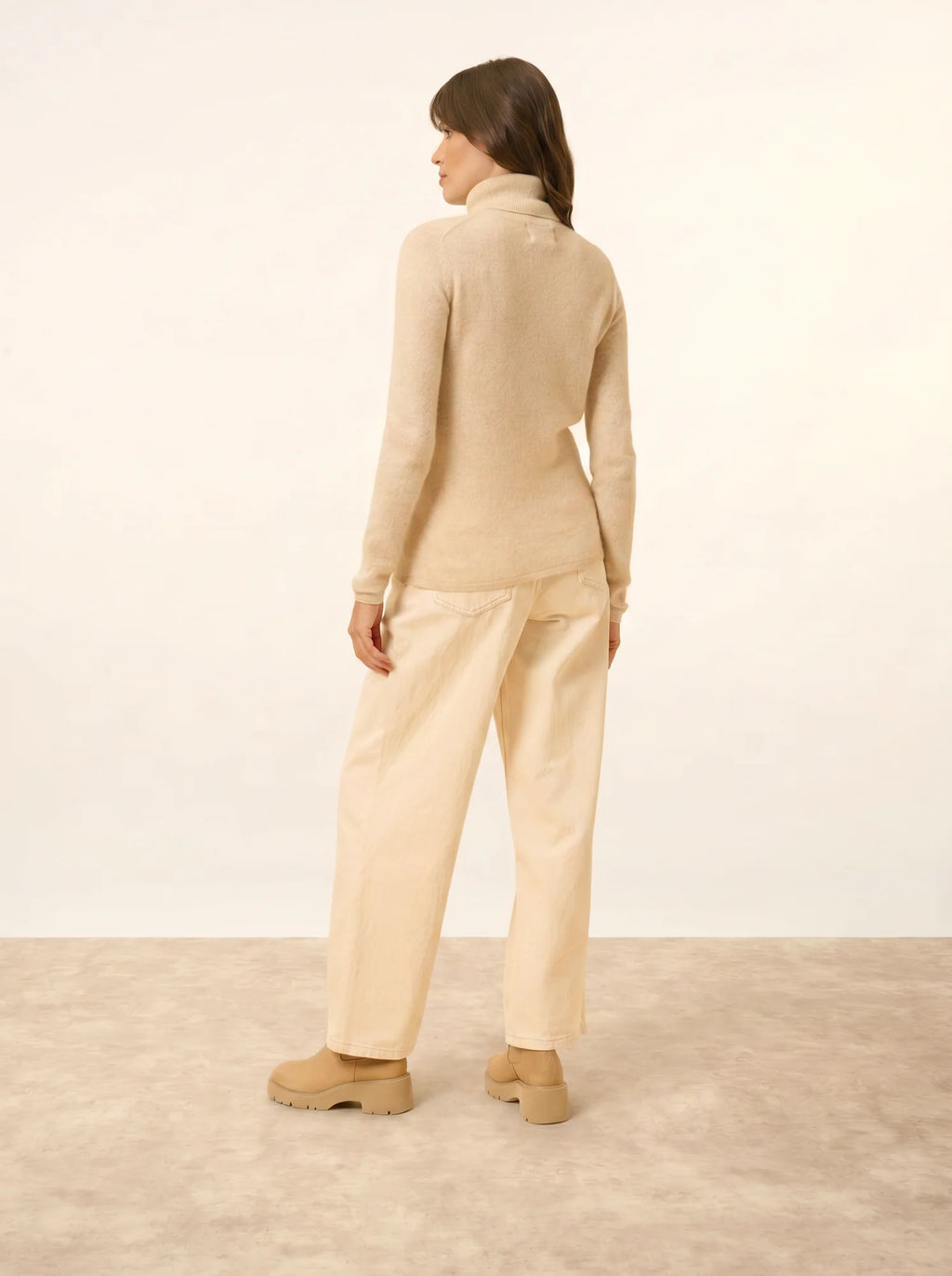 AVA pullover rollkragen avoine