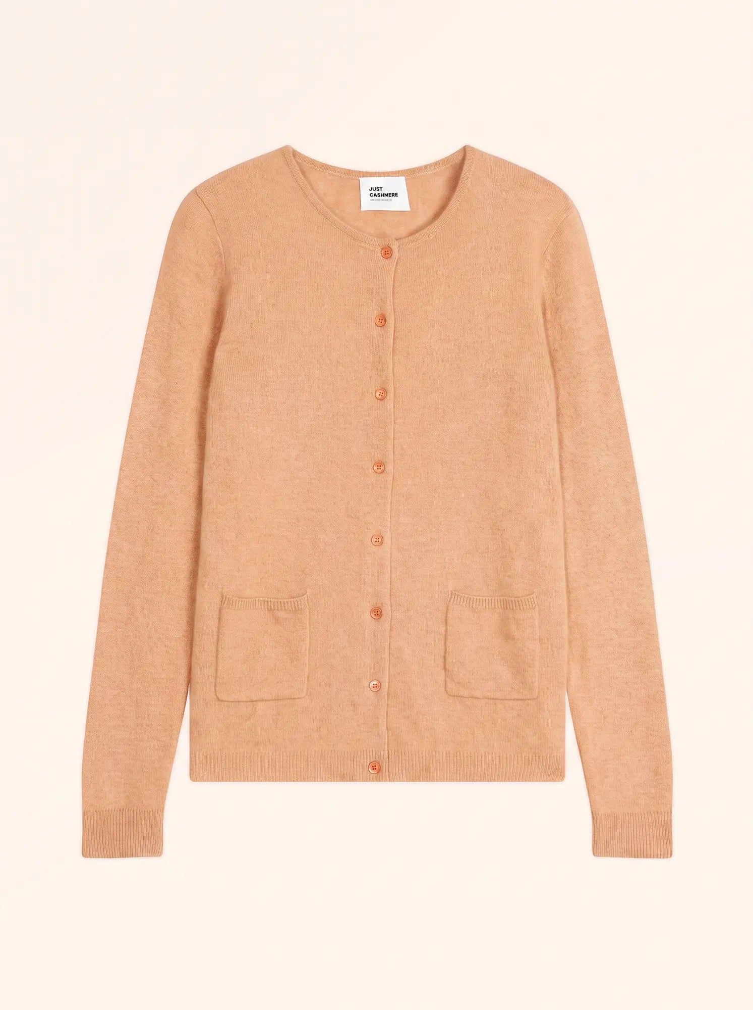 KATHARINE strickjacke rundhalsausschnitt sahara