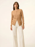 KATHARINE strickjacke rundhalsausschnitt sahara
