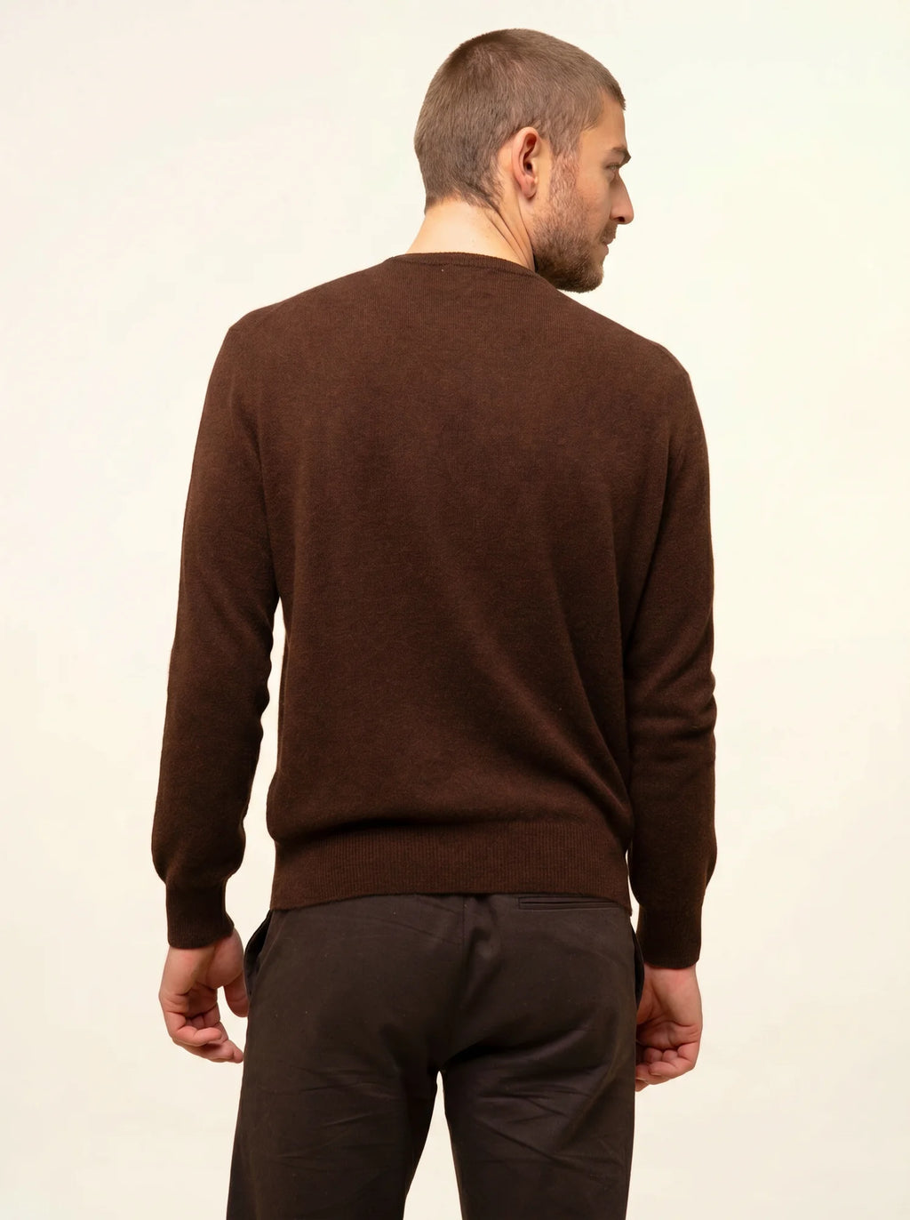 HOWARD pullover rundhalsausschnitt kaffee