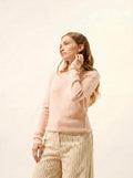 VIVIAN pullover rundhalsausschnitt beige