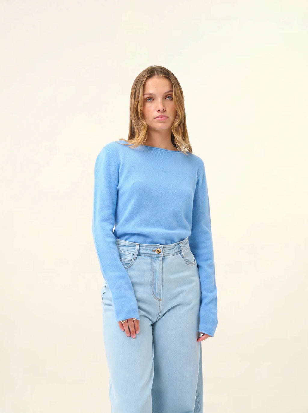 GRACE pullover u-boot-ausschnitt blau bébé