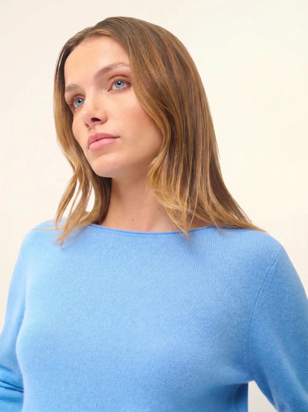 GRACE pullover u-boot-ausschnitt blau bébé