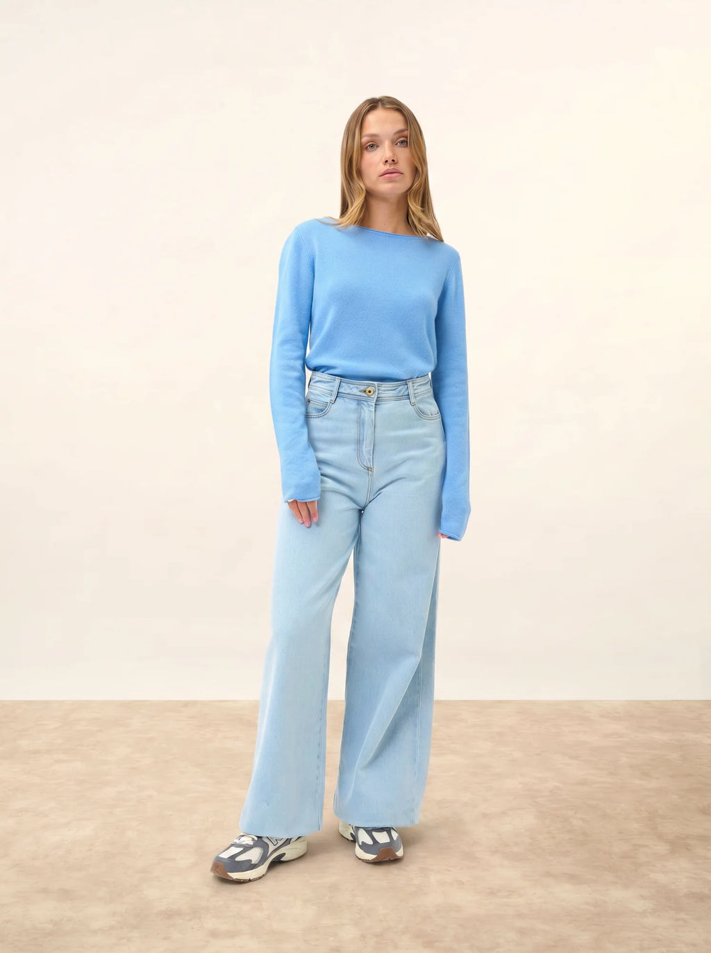 GRACE pullover u-boot-ausschnitt blau bébé