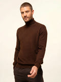 CONNOR pullover rollkragen kaffee