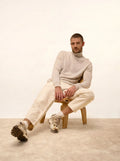 CONNOR pullover rollkragen perlgrau meliert