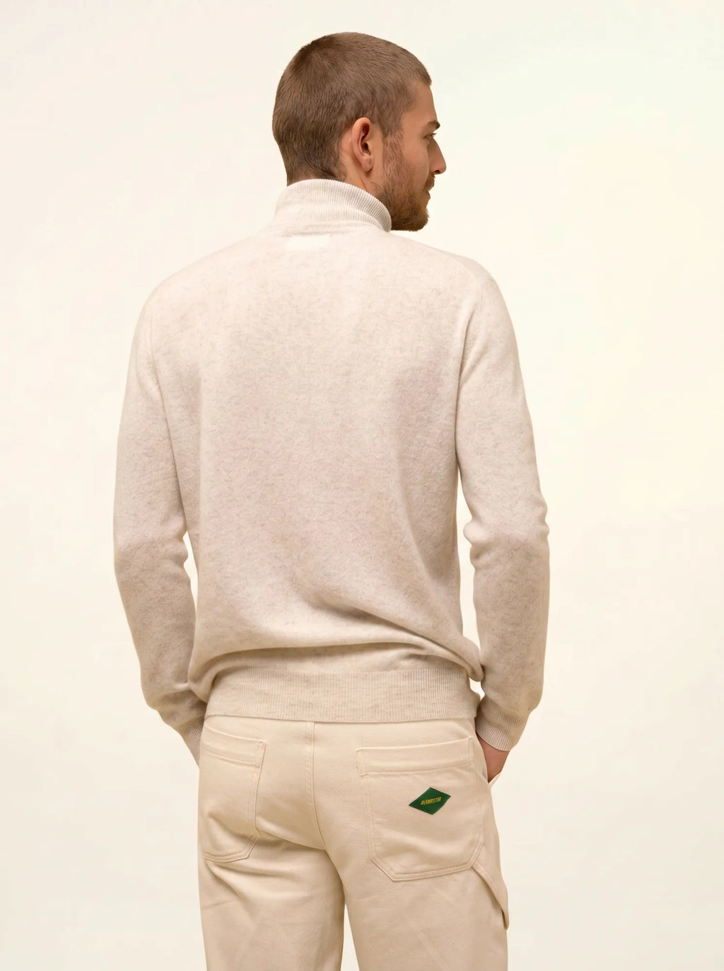 CONNOR pullover rollkragen perlgrau meliert