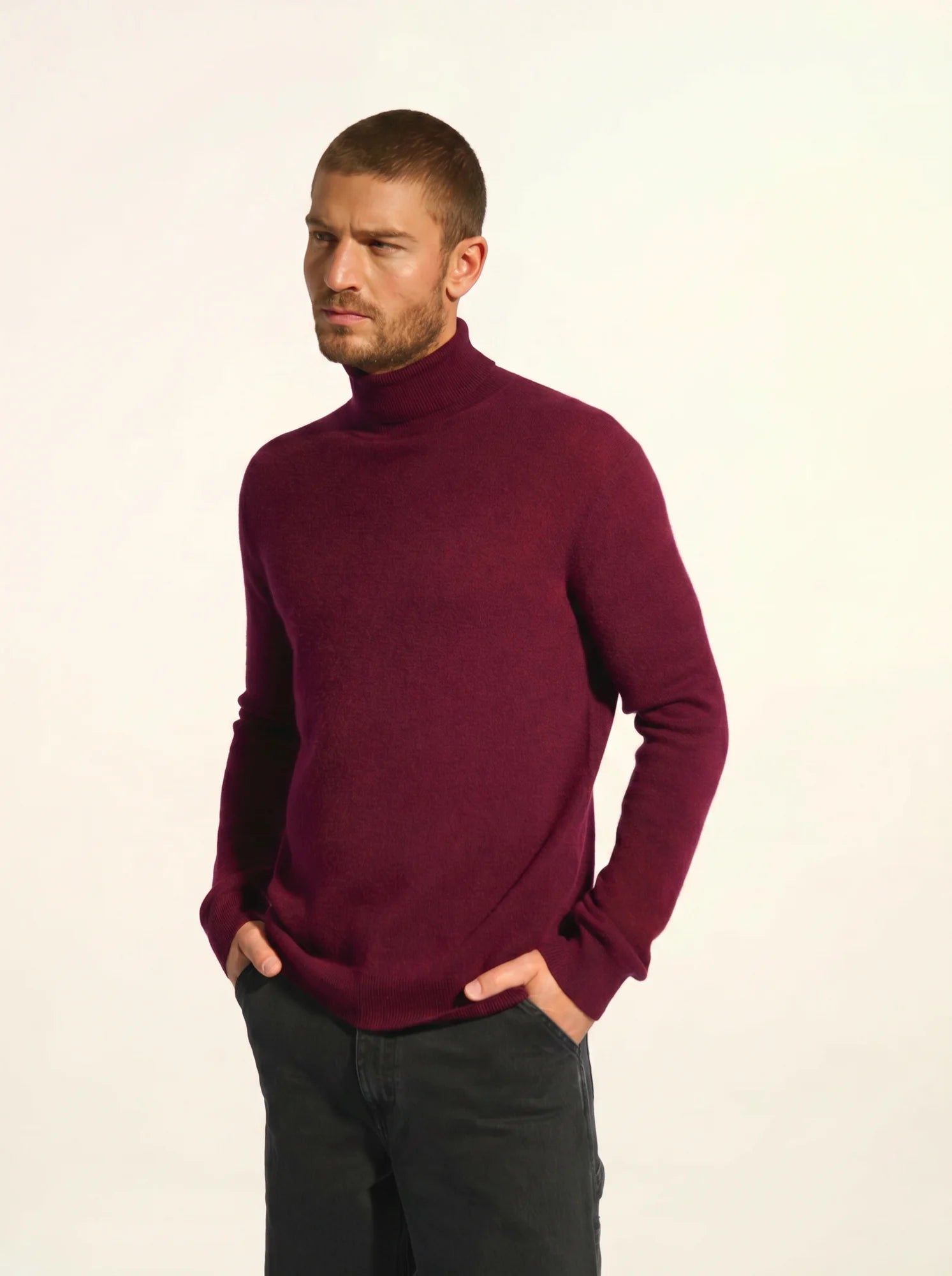 CONNOR pullover rollkragen mûre