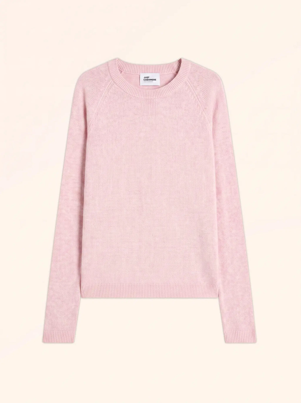 JANE pullover rundhalsausschnitt poudre