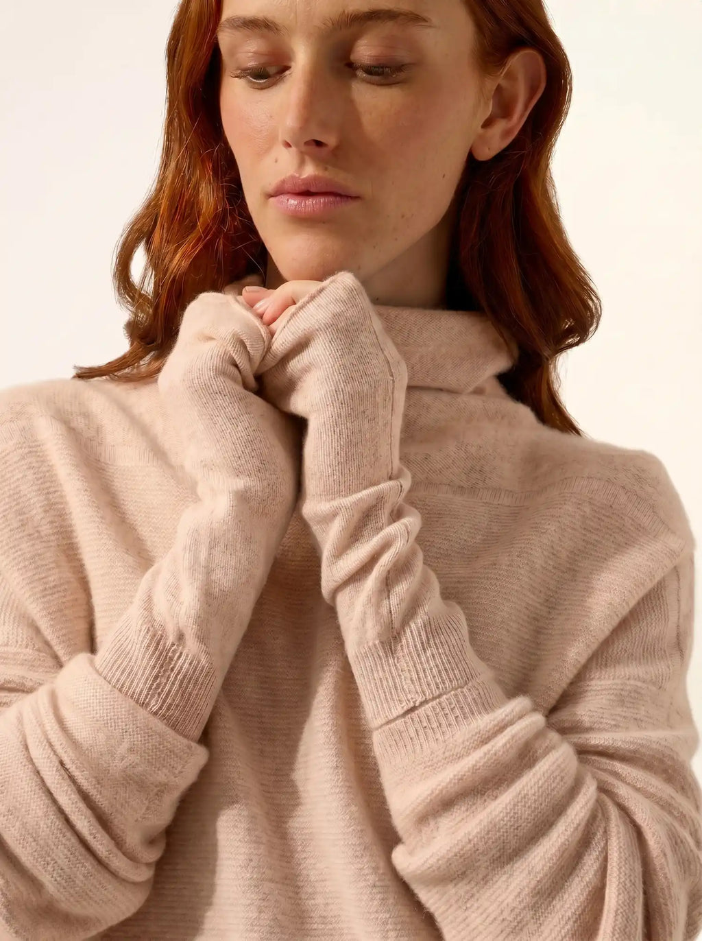 ZOE fingerlose handschuhe beige