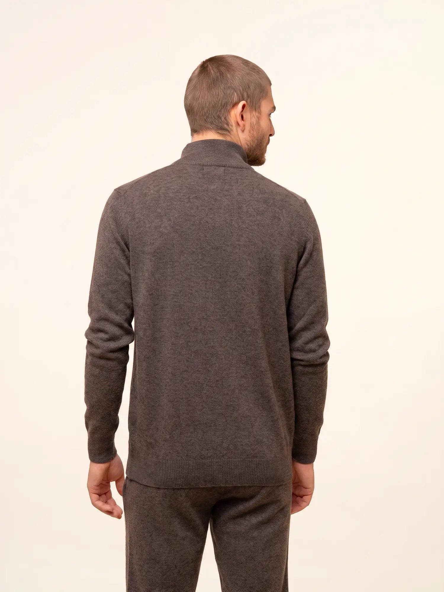BRADLEY pullover dockermütze taupe meliert