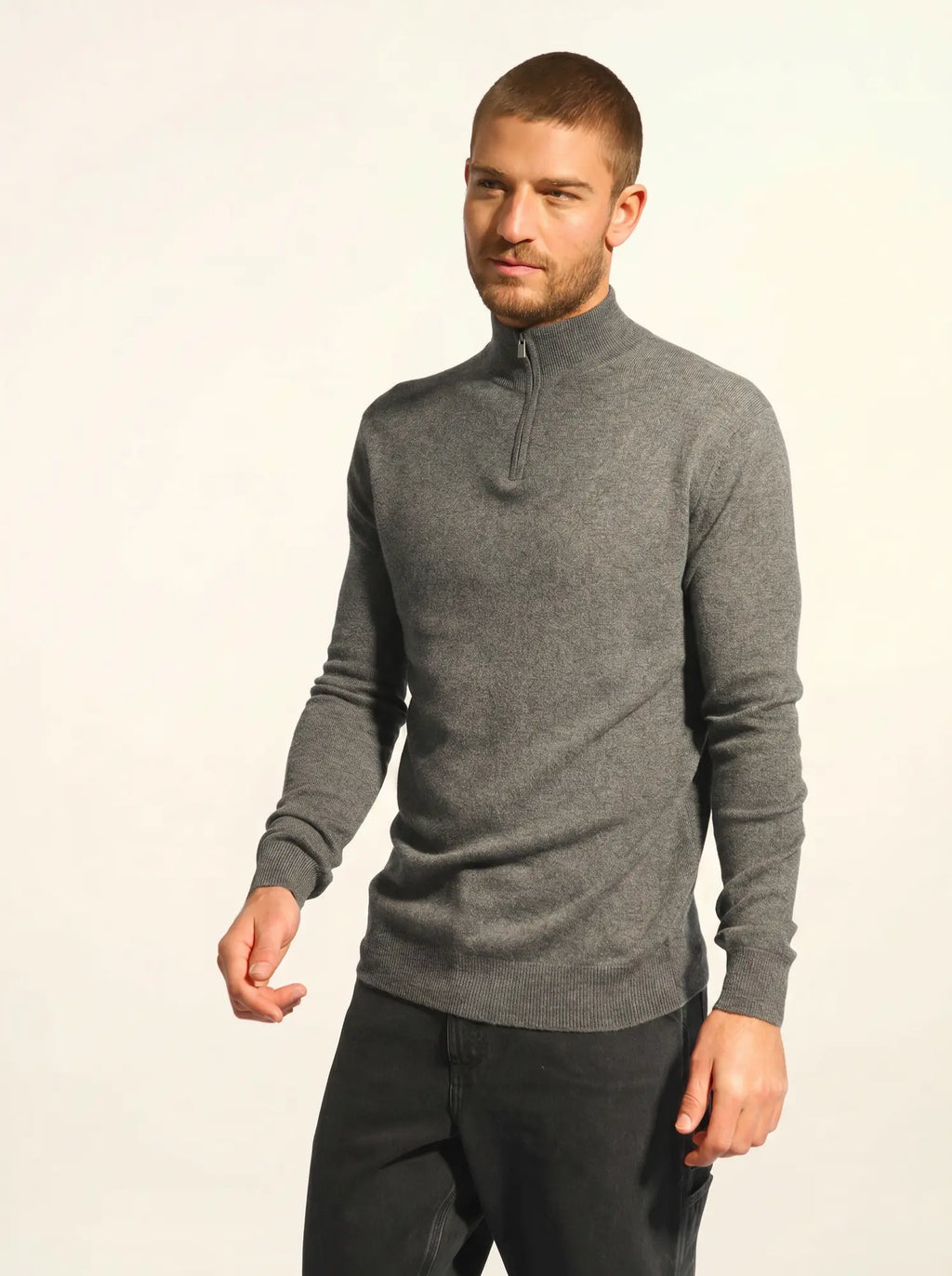 BRADLEY pull camionneur anthracite chiné
