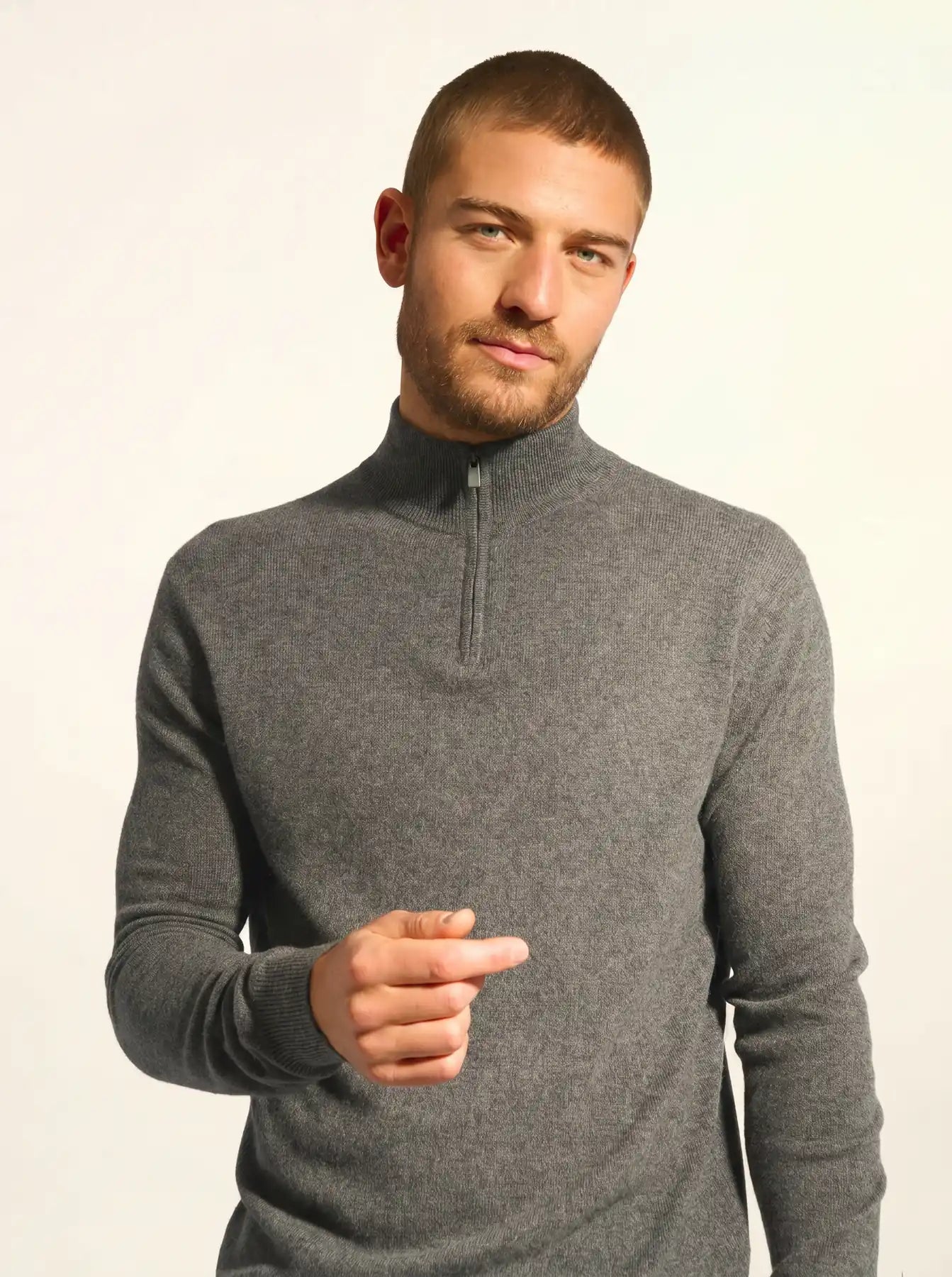 BRADLEY pull camionneur anthracite chiné