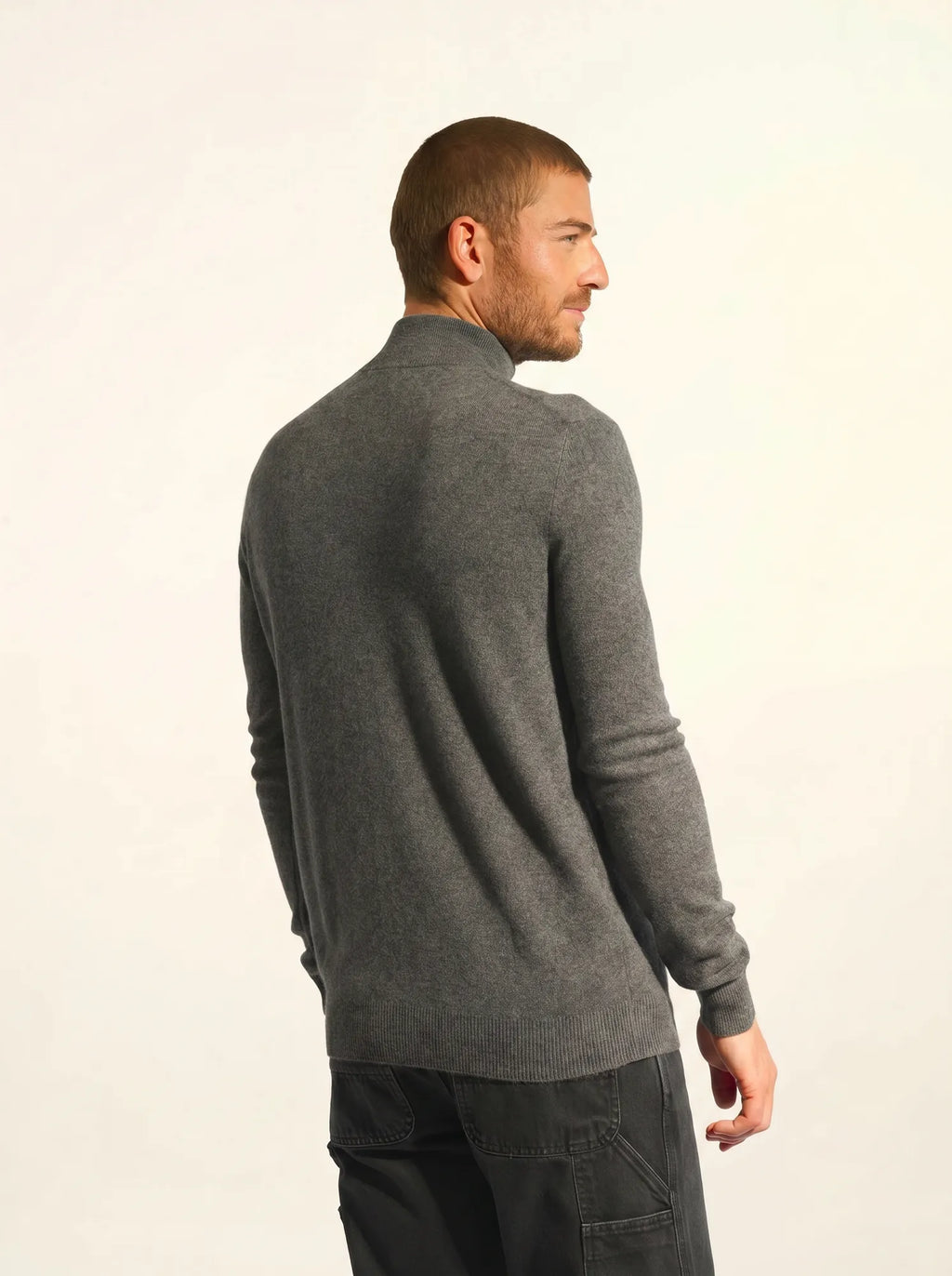 BRADLEY pull camionneur anthracite chiné