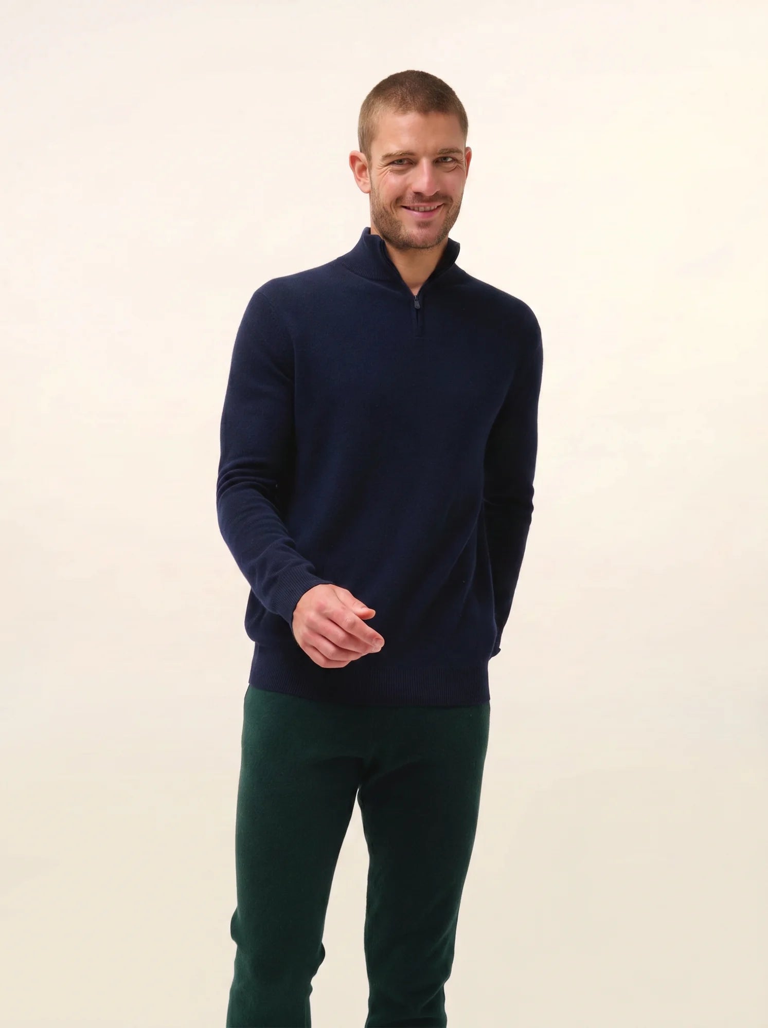 BRADLEY pullover dockermütze marineblau