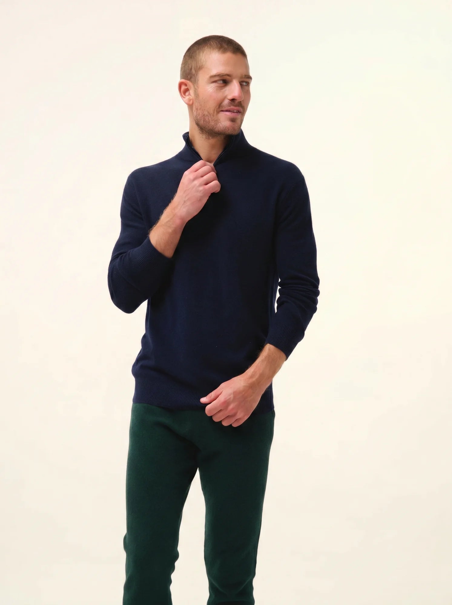 BRADLEY pullover dockermütze marineblau