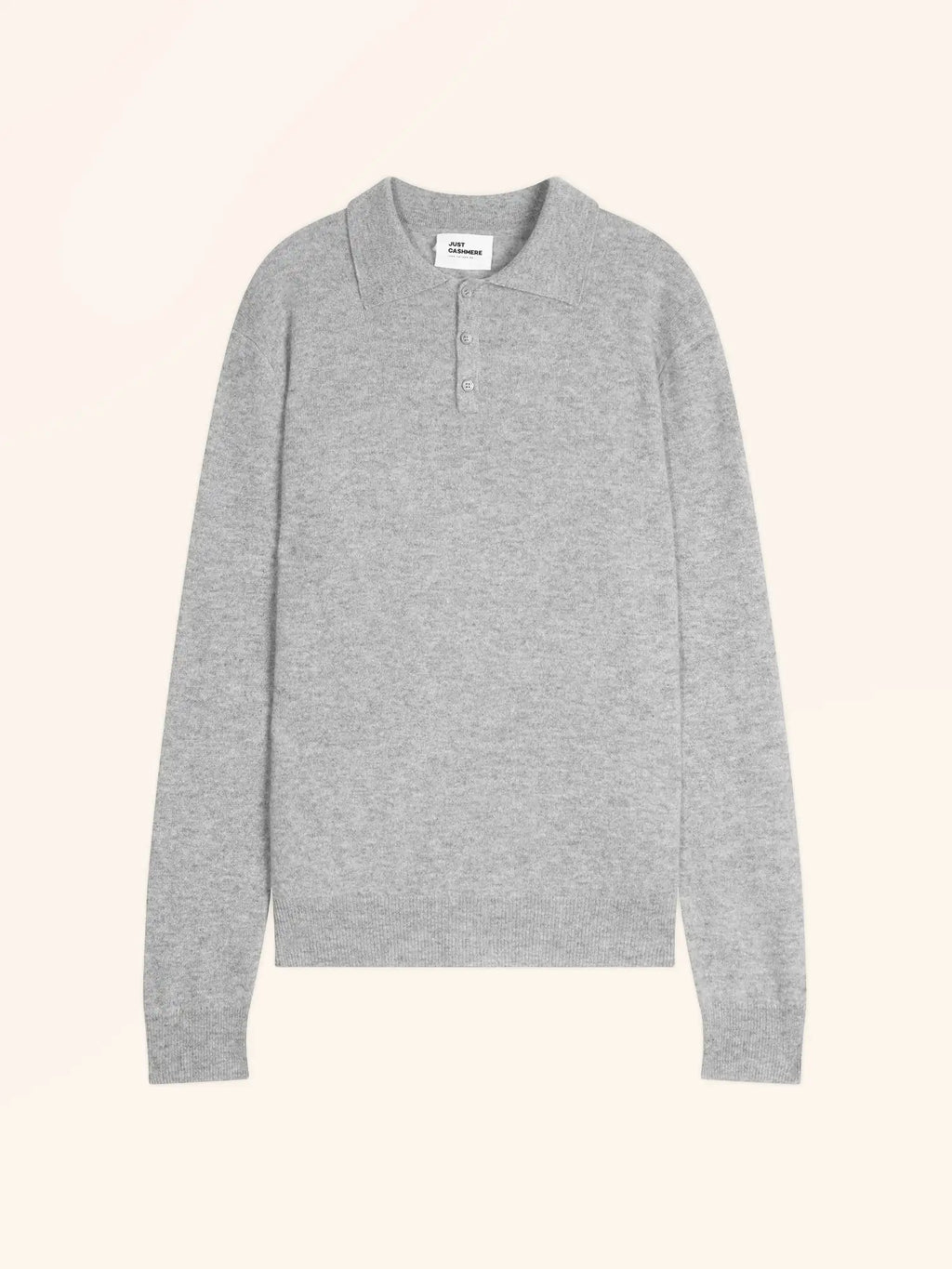 DOUGLAS poloshirt langarm wolke meliert