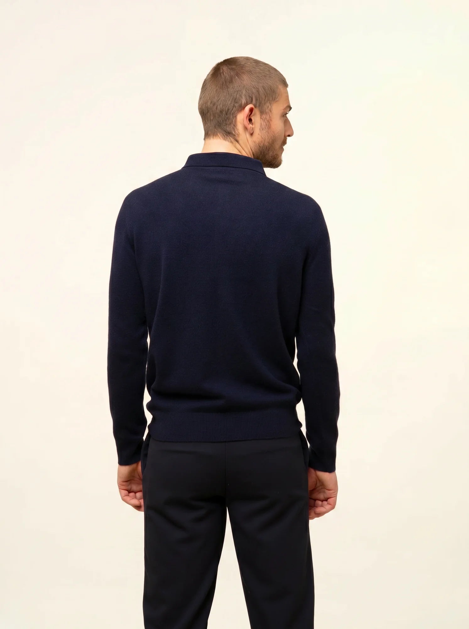 DOUGLAS poloshirt langarm marineblau