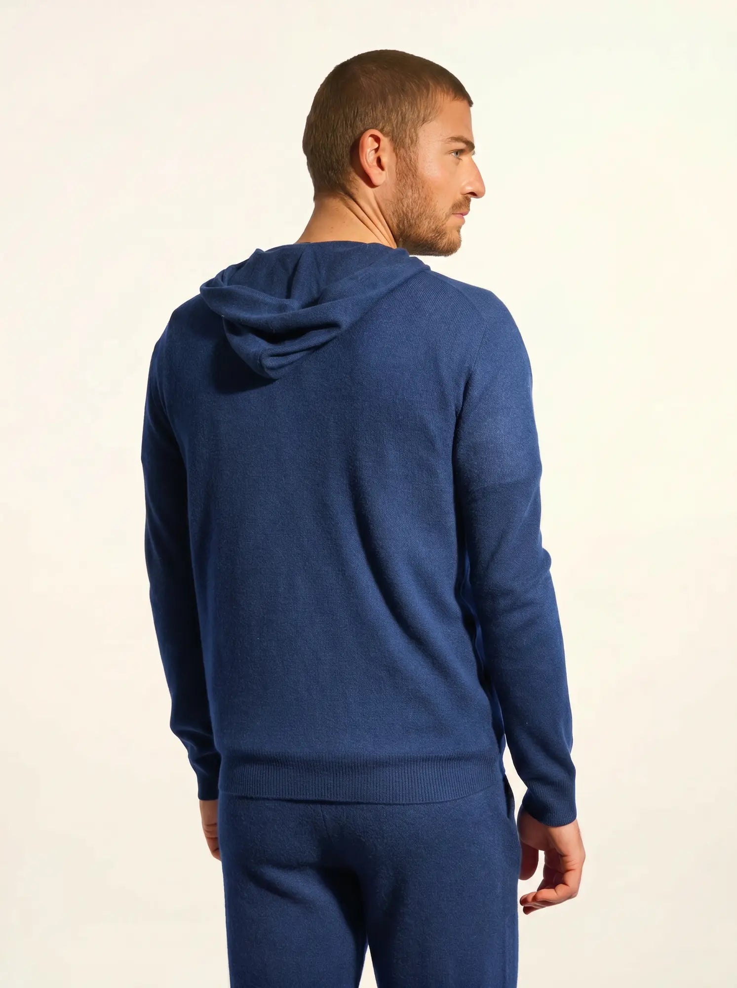 ELLIOT gilet zippé capuche bleu marine