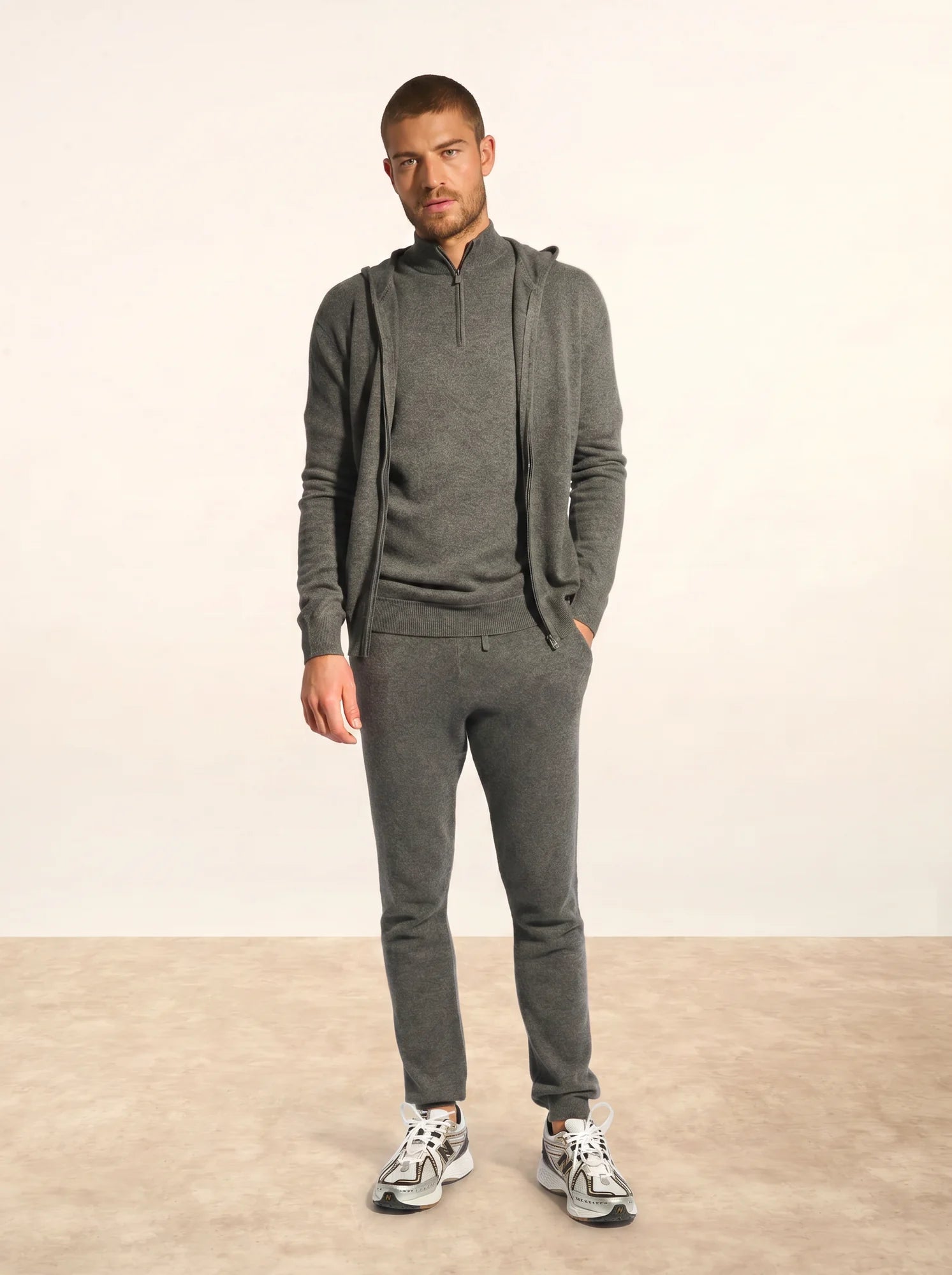 GARETH jogginghose anthrazit meliert