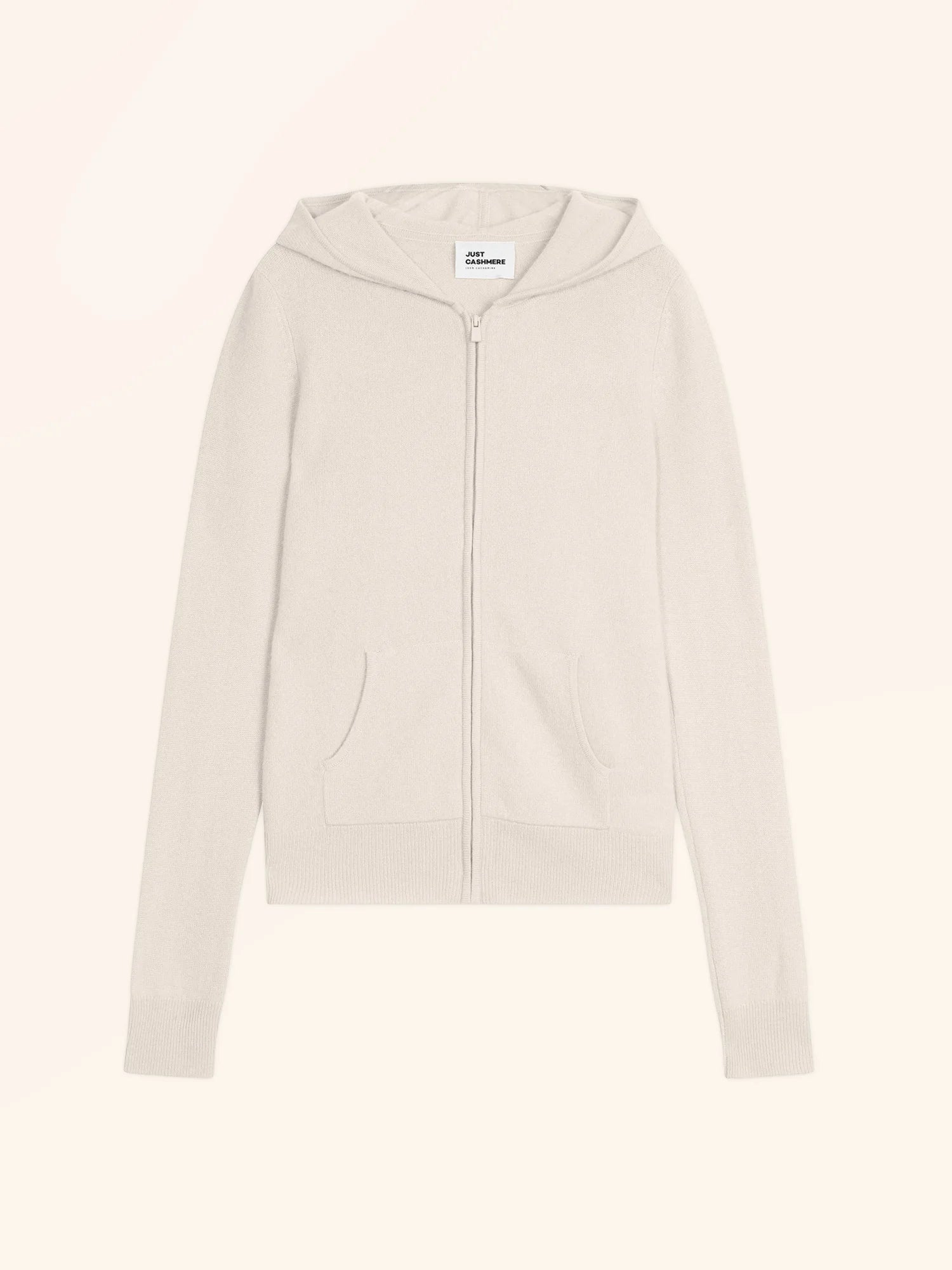 DEBBIE gilet zippé capuche ivoire