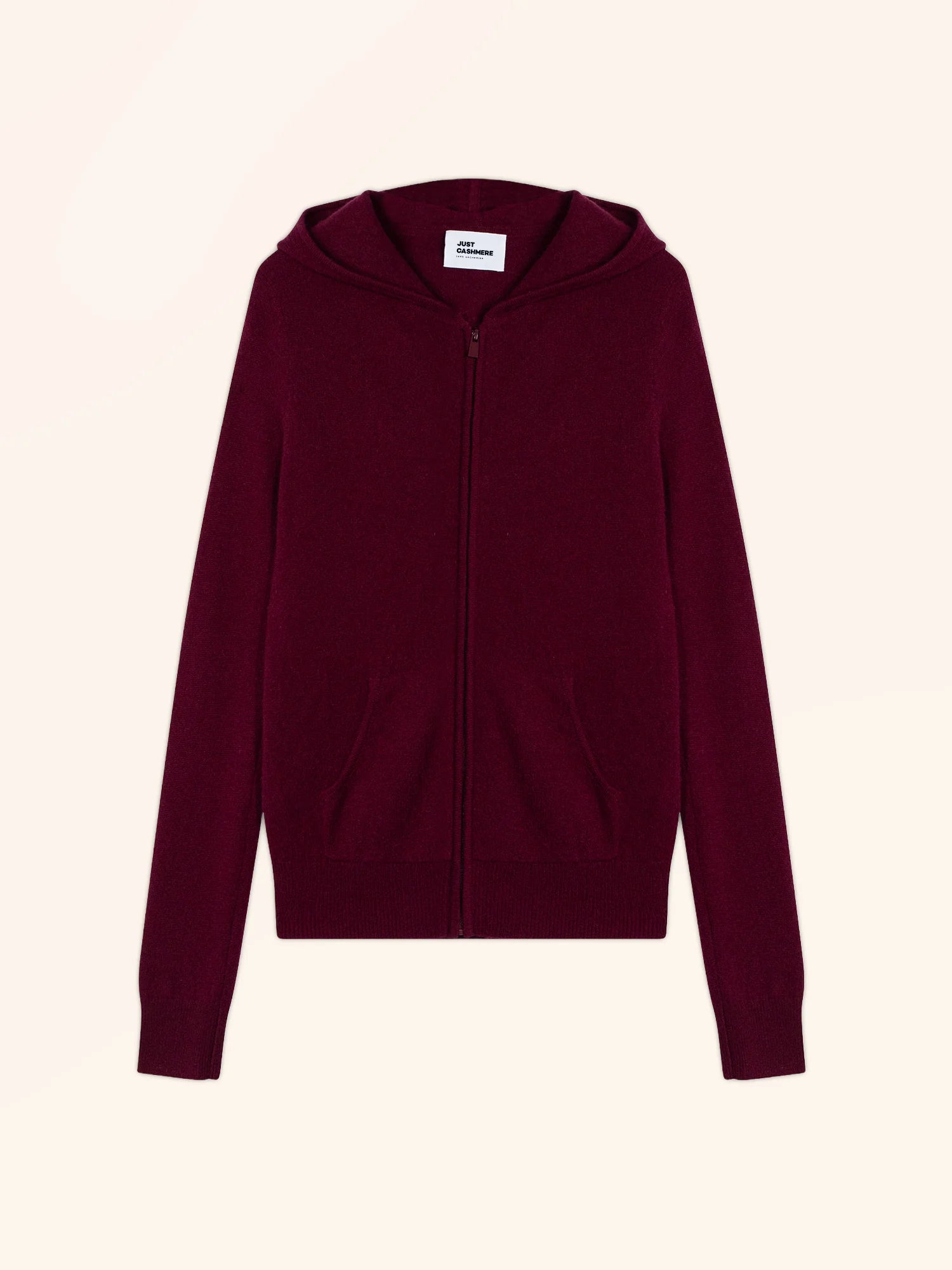 DEBBIE gilet zippé capuche bordeaux